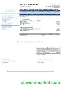 California PG&E (Pacific Gas and Electric Company) utility business bill SCR